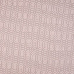 Tissu Coton Imprimé Cercle Fond Rose Clair