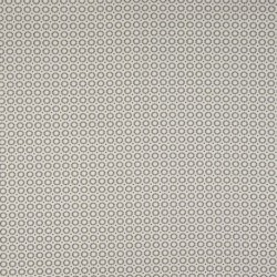 Tissu Coton Imprimé Cercle Fond Ecru