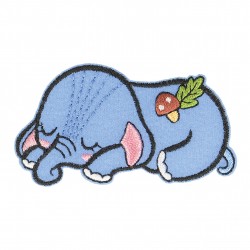 Ecusson animaux endormis - Eléphant