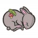 Ecusson animaux endormis - Lapin