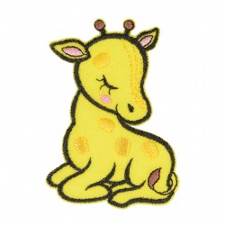 Ecusson animaux endormis - Girafe