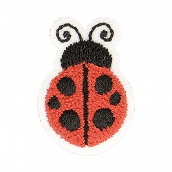 Ecusson coccinelle - Rouge/noir