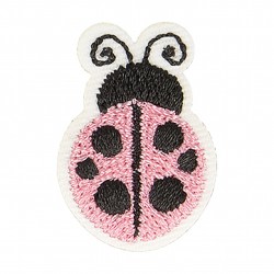 Ecusson coccinelle - Rose