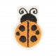 Ecusson coccinelle - Orange