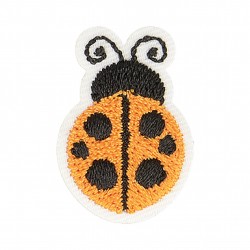 Ecusson coccinelle - Orange