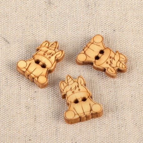 Bouton bois decoupe