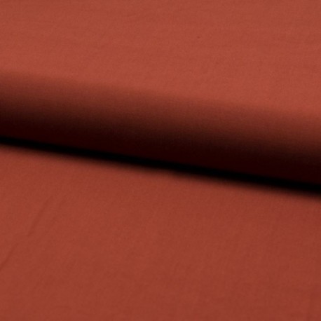 Tissu Viscose Uni Terracotta