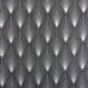Tissu Comete Jacquard Noir et argent 