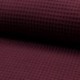 Tissu Nid D'abeille Uni Bordeaux 