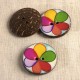 Bouton coco décoré