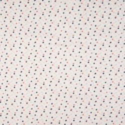 Tissu Coton Imprimé Pois Multico Fond Blanc 