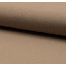 Tissu Jersey Luxe Uni Noisette