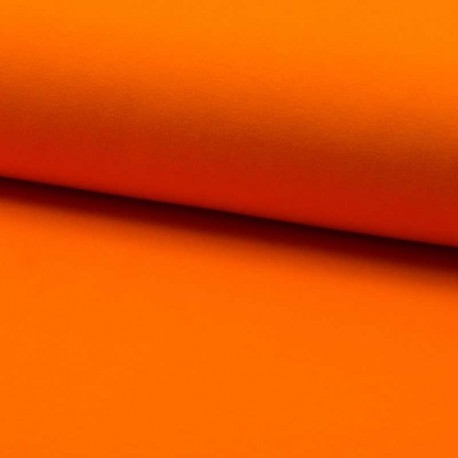 Tissu Jogging Uni Orange