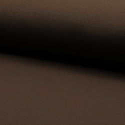 Tissu Jogging Uni Marron