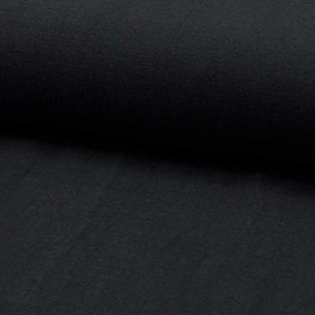 Tissu Lin Lavé Navy