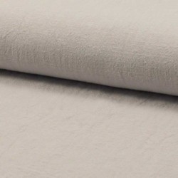 Tissu Lin Lavé Uni Gris Perle