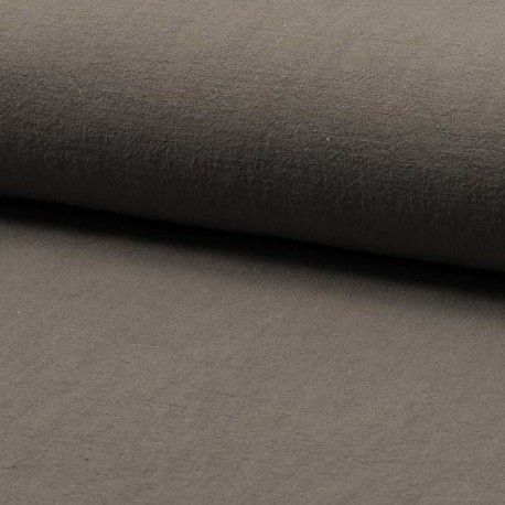 Tissu Lin Lave Gris Souris
