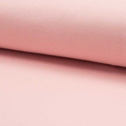 Tissu Bord Cote Uni Rose Pale 