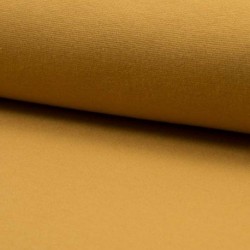Tissu Bord Cote Uni Ocre 