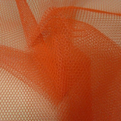 Tissu Tulle Orange Fluo