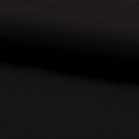 Tissu Mousseline Unie Noir