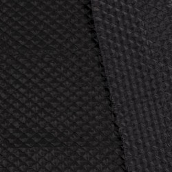 Tissu Matelassé Ouate Noir 