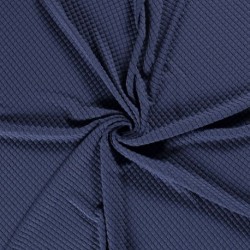 Tissu Sweat Bulles Indigo 