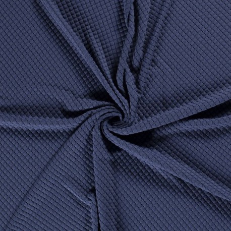 Tissu Sweat Bulles Indigo 