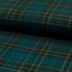 Tissu Carreaux Lurex Petrole navy