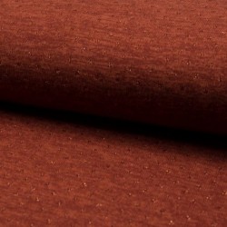 Tissu Jersey Brillant Terracotta 