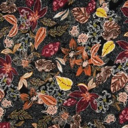 Tissu Jersey Viscose Floral 