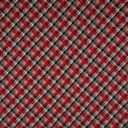 Tissu Viscose Imprimé Carreaux Brique 