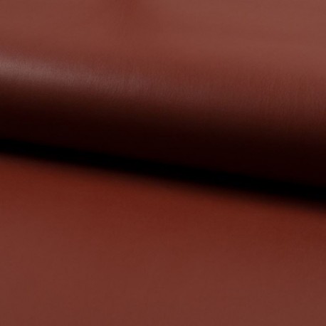 Tissu Simili Cuir Terracotta