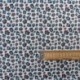 Tissu Imprimé Popeline Digitale Piel Leopard Bleu 