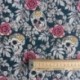Tissu Jacquard Allover Vanite Paon