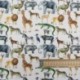 Tissu Popeline Digitale Ani Savana Imprimé Animaux