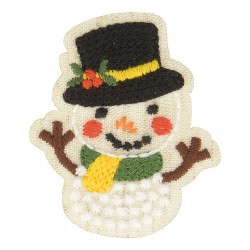 Ecusson noël - Bonhomme neige