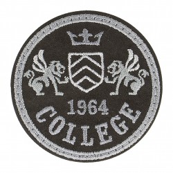 Ecusson sport classique - Noir college