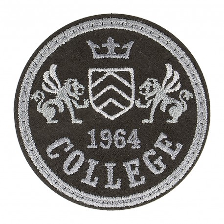Ecusson sport classique - Noir college