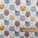 Tissu Coton Imprimé Numerique Chat Va 