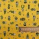 Tissu Coton Imprimé Cactus Jaune