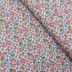 Tissu Coton Imprimé Fleur Hibiscus