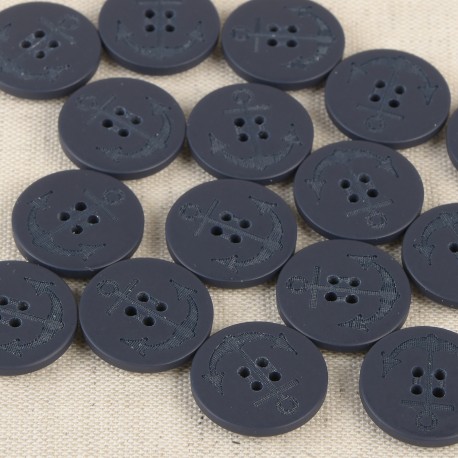 Bouton 4 trous ancre