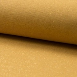 Tissu Bord Cote Uni Lurex Gold