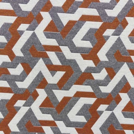 Tissu Jacquard Terracotta 