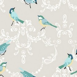 Tissu Imprimé Pioupiou Bleu 