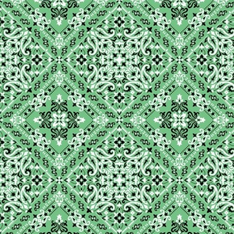 Tissu Viscose Imprimé Nana Vert