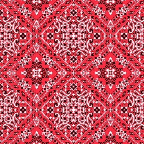 Tissu Viscose Imprimé Nana Rouge