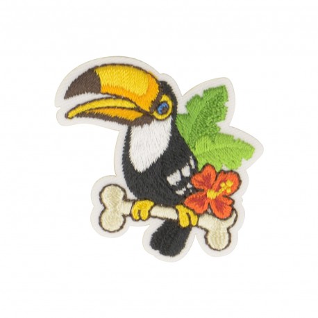 Ecusson animaux tropicaux - Toucan