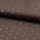 Tissu Viscose Pois Foil Fond Marron